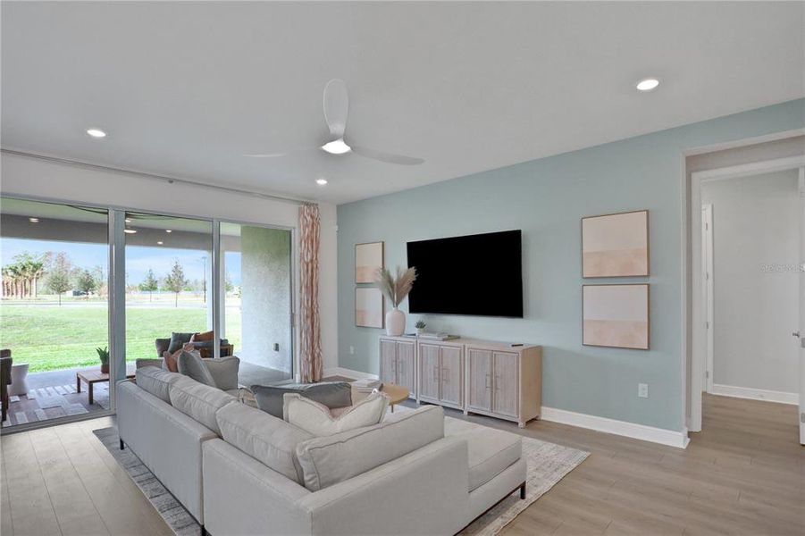 Furnished interior view inside a new home in Angeline, Land O' Lakes (Image 46).