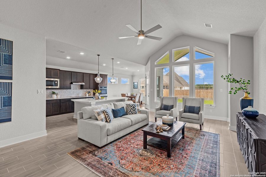 Furnished interior view inside a new home in Alsatian Oaks, Castroville (Image 7). Furnished interior view inside a new home in Alsatian Oaks, Castroville (Image 7).