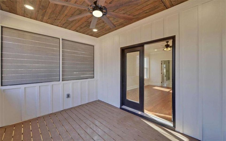 Exterior details and patio area of a home in , Clarkesville (Image 29).