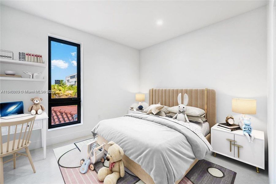 Furnished interior view inside a new home in , Miami (Image 5).