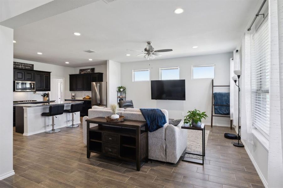 Furnished interior view inside a new home in Solterra, Mesquite (Image 15). Furnished interior view inside a new home in Solterra, Mesquite (Image 15).