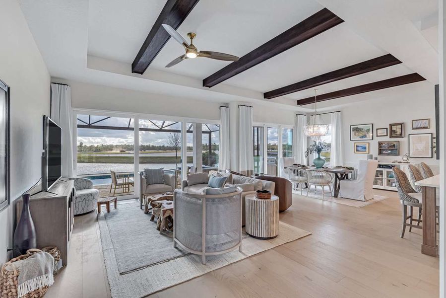 Representative furnished interior of a home built from the Kensington by Paytas Homes in The Reserve at Victoria, Deland (Image 15).