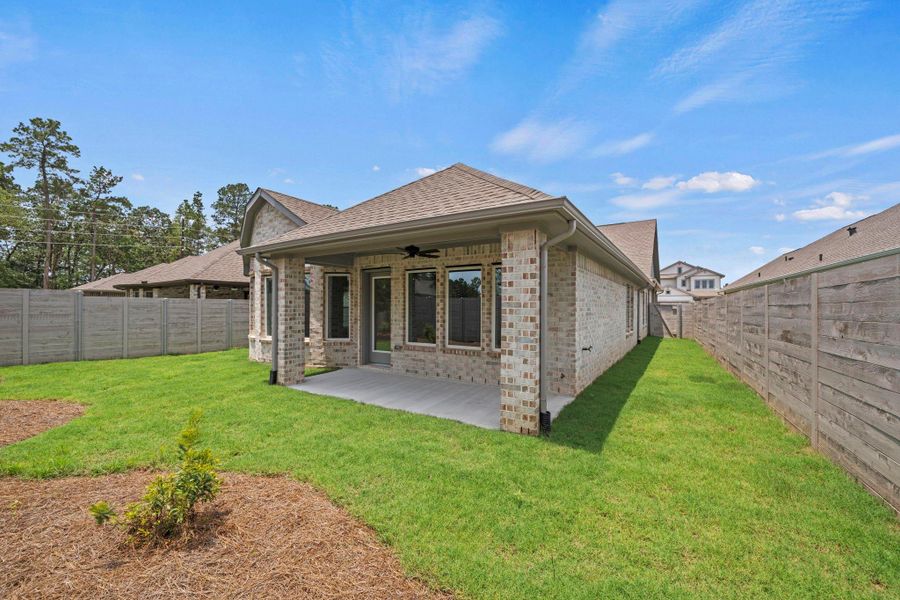 Exterior details and patio area of a home in Two Step Farm, Montgomery (Image 3).