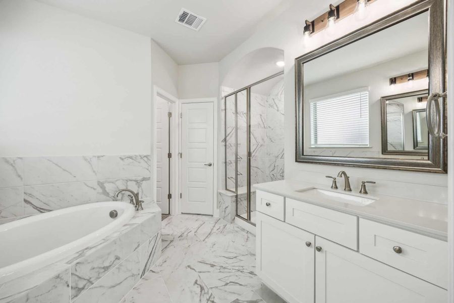 Furnished interior in a model home at Las Lomas in Forney (Image 11). Furnished interior in a model home at Las Lomas in Forney (Image 11).