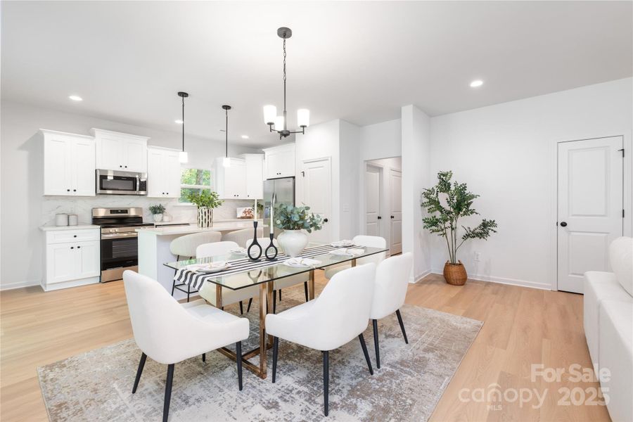 Furnished interior view inside a new home in , Charlotte (Image 15).