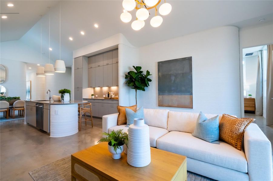 Furnished interior view inside a new home in Wolf Ranch: Genesis Collection, Georgetown (Image 6).