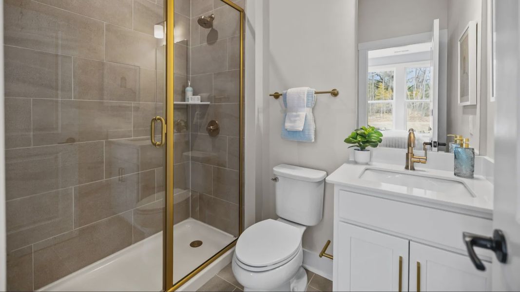 The Stonefield Plan by DRB Homes in McBride Indian Trail, NC - Bathroom 1 The Stonefield Plan by DRB Homes in McBride Indian Trail, NC - Bathroom 1