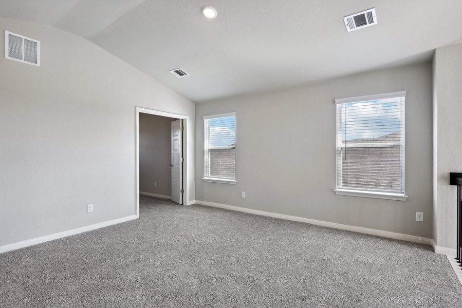 Second floor landing in the Medina floorplan at a Meritage Homes community.