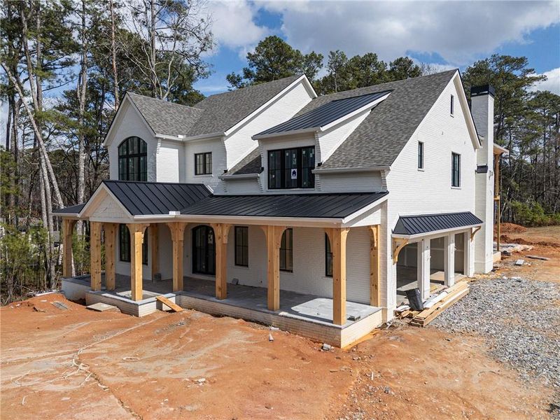In-progress construction of a new home in , Milton, GA (Image 14).
