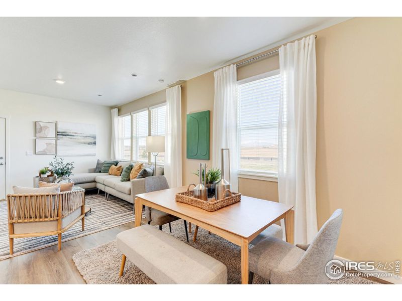 Furnished interior view inside a new home in Revere at Johnstown, Johnstown (Image 8). Furnished interior view inside a new home in Revere at Johnstown, Johnstown (Image 8).