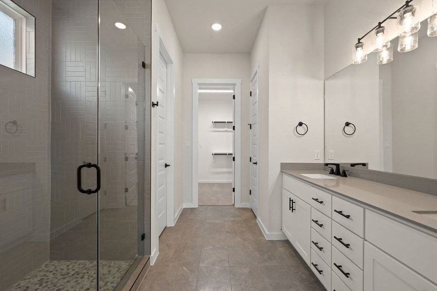 Furnished interior view inside a new home in Lariat, Liberty Hill (Image 17).
