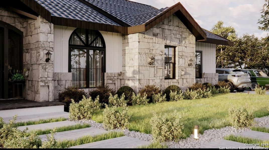 Exterior details and patio area of a home in , Canyon Lake (Image 3).