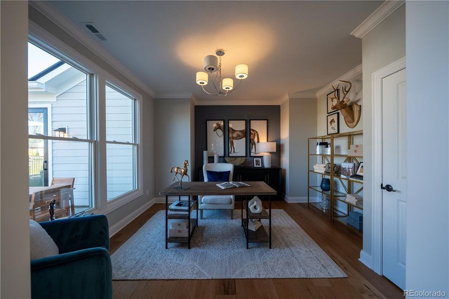 Furnished interior view inside a new home in , Fort Lupton (Image 5). Furnished interior view inside a new home in , Fort Lupton (Image 5).