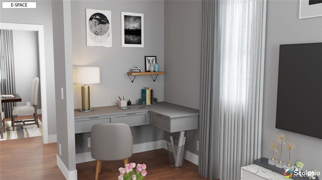 Optional Home Office Nook