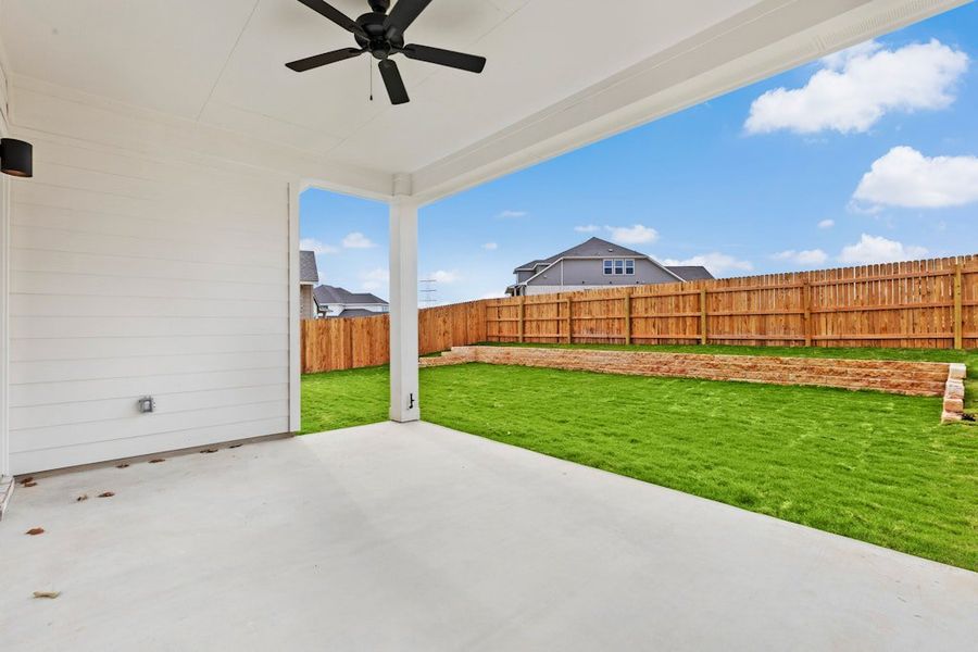 Exterior details and patio area of a home in Blackhawk, Pflugerville (Image 3).