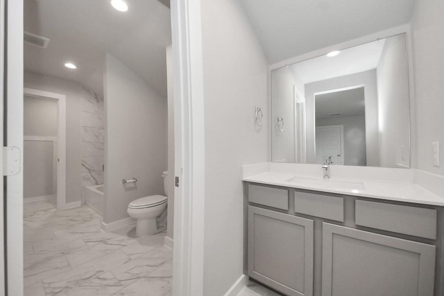 View of the Club Bath.Sample photo of completed home with similar floor plan. Actual colors and selections may vary.