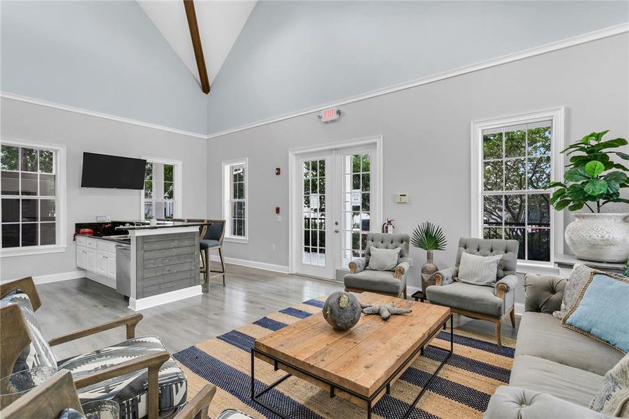 Furnished interior view inside a new home in , St. Petersburg (Image 12).