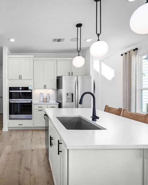 Representative furnished interior of a home built from the Fentress by Centex in Larson Crossing, Elgin (Image 7).