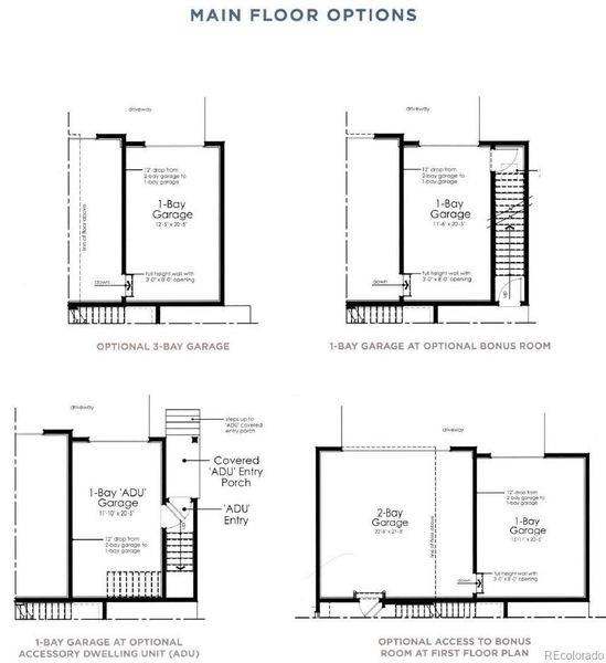 Floor Plan w/additional 3-bay garage featured at 11650 Montoso Road Floor Plan w/additional 3-bay garage featured at 11650 Montoso Road