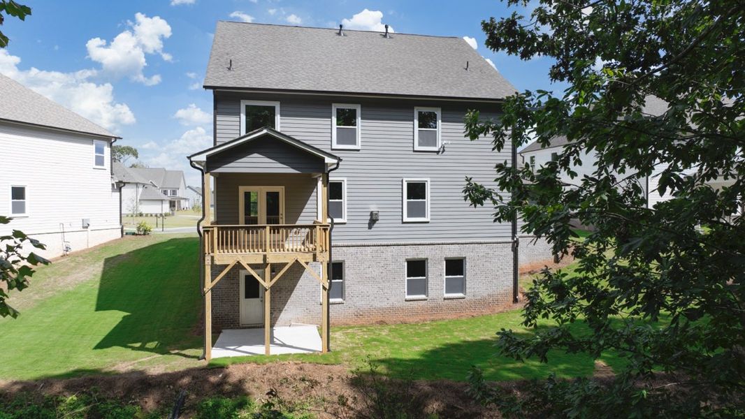 Exterior details and patio area of a home in Thalley Creek Estates, Cumming (Image 3).