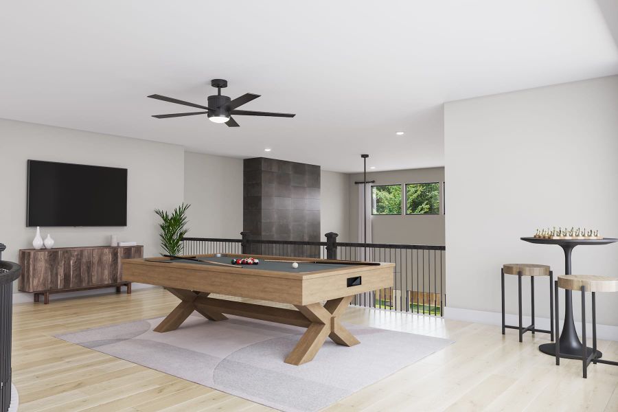 Representative furnished interior of a home built from the Camden by Tri Pointe Homes in Legacy Grove, Montgomery (Image 22).