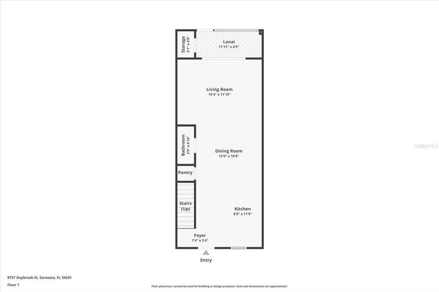 2D floor plan layout of this home in , Sarasota, FL (Image 5).
