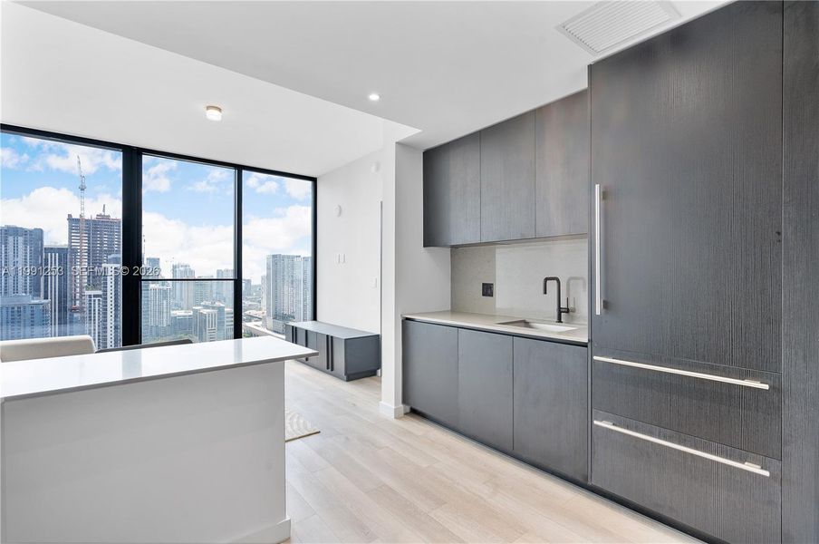 Furnished interior view inside a new home in , Miami (Image 8).
