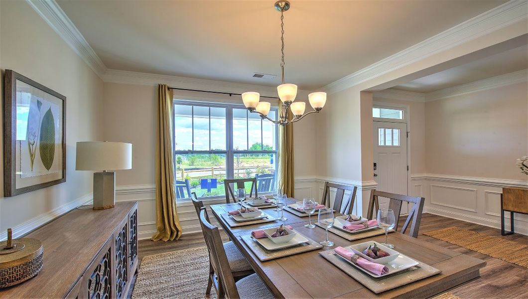 Furnished interior view inside a new home in Reserve at Tap Root Farms, Fletcher (Image 24). Furnished interior view inside a new home in Reserve at Tap Root Farms, Fletcher (Image 24).
