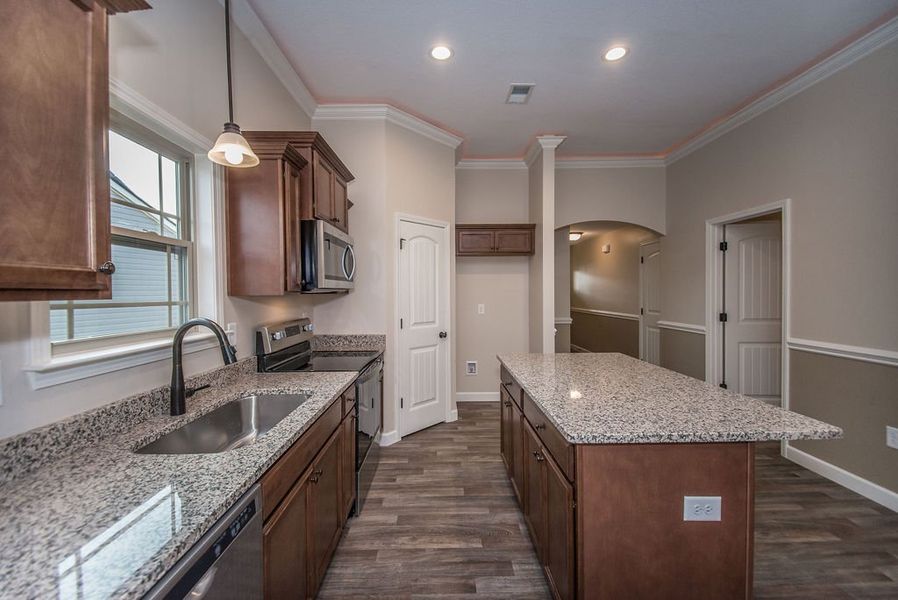 Representative furnished interior of a home built from the Inman by Enchanted Homes in Hampshire Heights, Moore (Image 15).
