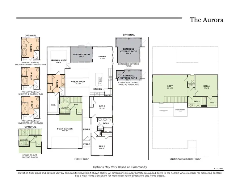 The Aurora 2-Car Floorplan R2.1