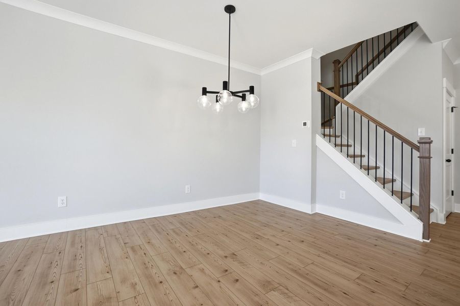 Spacious, unfurnished interior of a new home in Blythe Mill Townhomes, Waxhaw (Image 18). Spacious, unfurnished interior of a new home in Blythe Mill Townhomes, Waxhaw (Image 18).