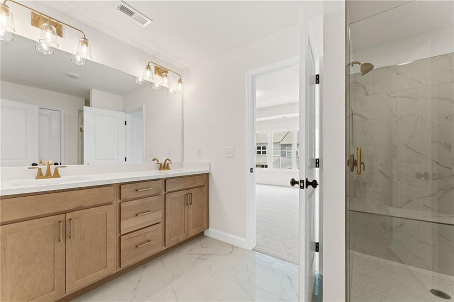 Furnished interior view inside a new home in Townes at South Main, Kennesaw (Image 8).