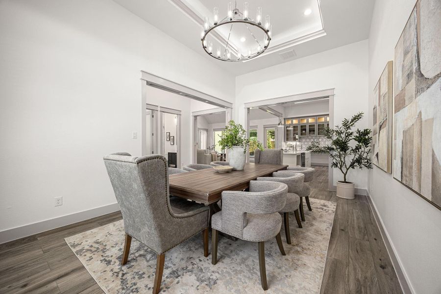 Furnished interior view inside a new home in , Houston (Image 36).