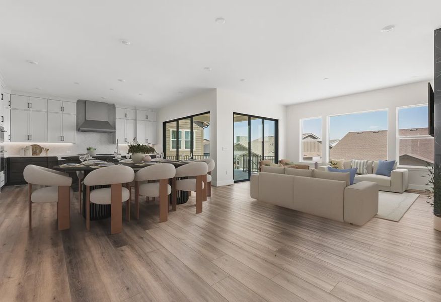 Homesite 8 Dining, Kitchen + Great Room - Virtually Staged - 3 of 12