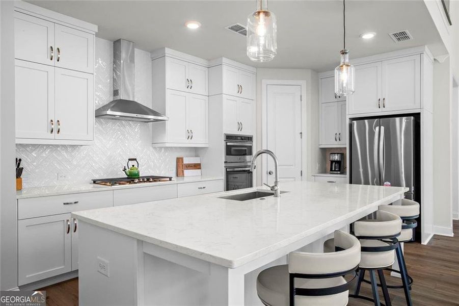 Furnished interior view inside a new home in Promenade at Sawnee Village, Cumming (Image 6).