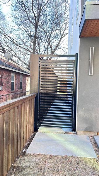 Exterior details and patio area of a home in , Dallas (Image 26). Exterior details and patio area of a home in , Dallas (Image 26).