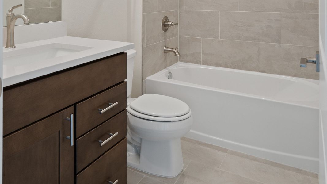 Atwood Floor Plan Bathroom by DRB Homes in Liberty Trace New Homes in Haines City, FL