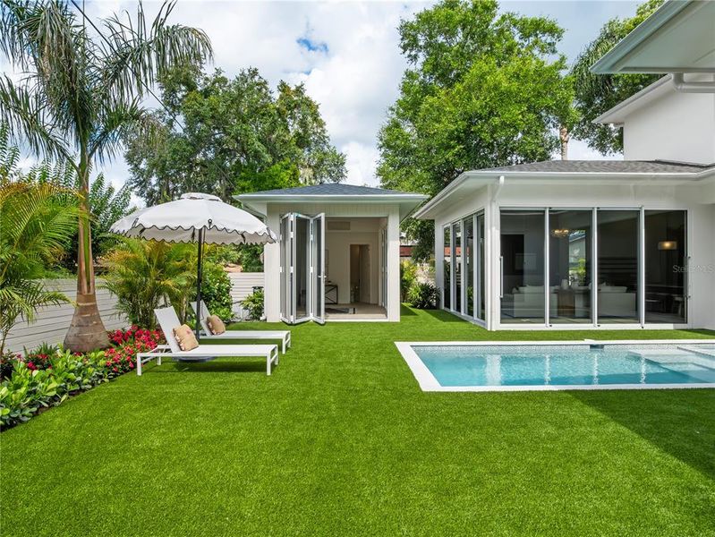 Exterior details and patio area of a home in , Winter Park (Image 32).