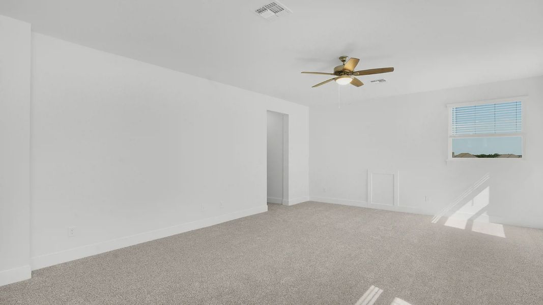 Representative unfurnished interior of a home built from the Archer by Chesmar Homes in Santa Rita Ranch, Liberty Hill (Image 19).