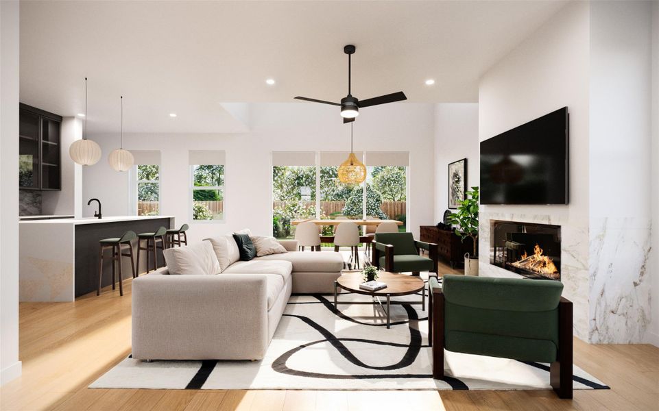Furnished interior view inside a new home in , Georgetown (Image 29).