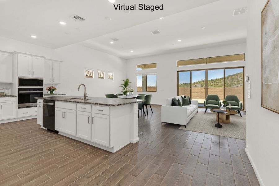 Furnished interior view inside a new home in Saguaro Reserve II, Marana (Image 5).