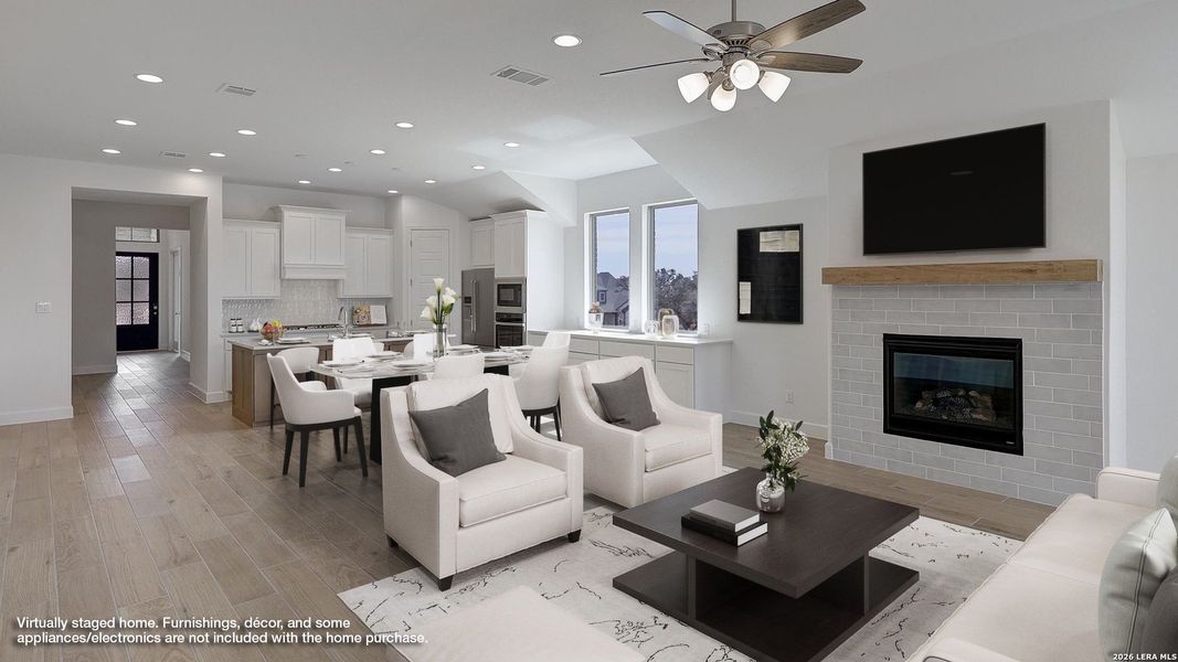 Furnished interior view inside a new home in The Ranches at Creekside, Boerne (Image 15).