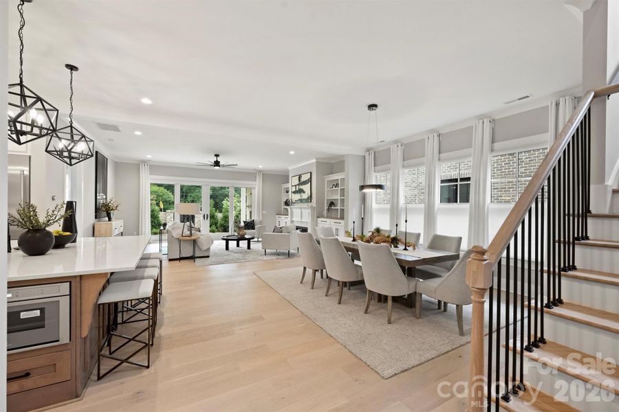 Furnished interior view inside a new home in , Charlotte (Image 38).
