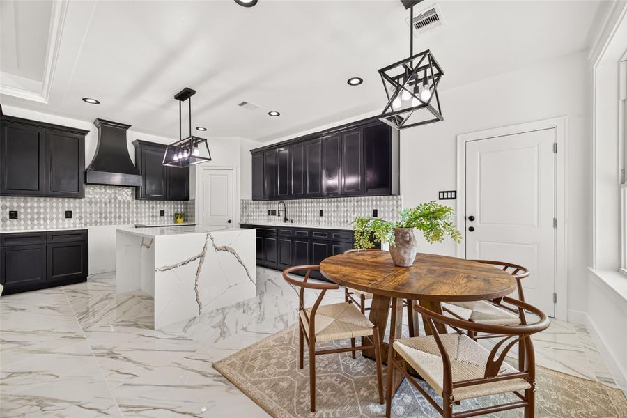 Attention to detail is evident throughout the cabinetry, hardware, and surrounding finishes.
