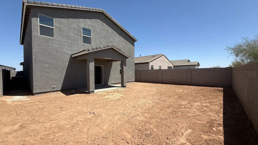 Back exterior elevation