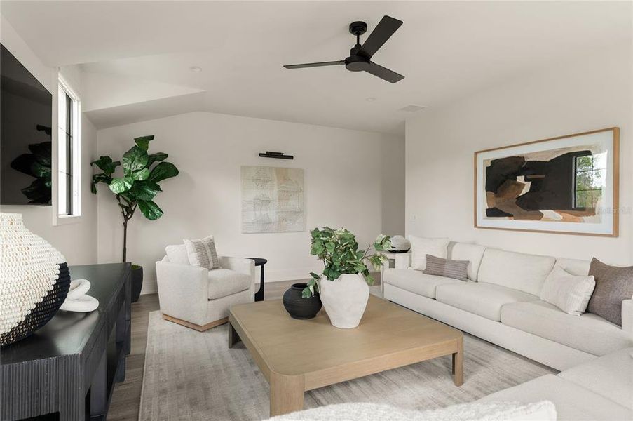 Furnished interior view inside a new home in , Orlando (Image 55).