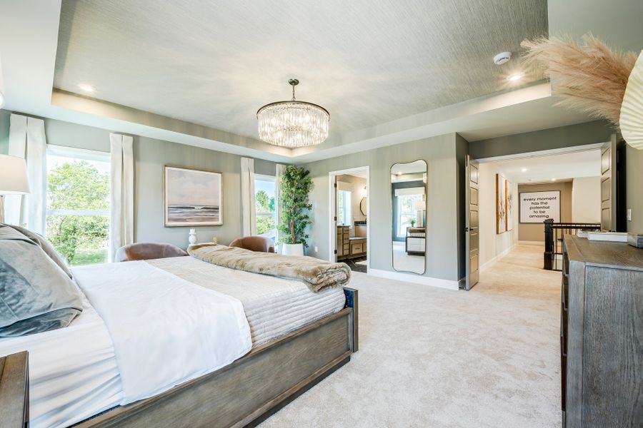 Representative furnished interior of a home built from the Beckett by Fischer Homes in Veranda Manor, Canton (Image 34).