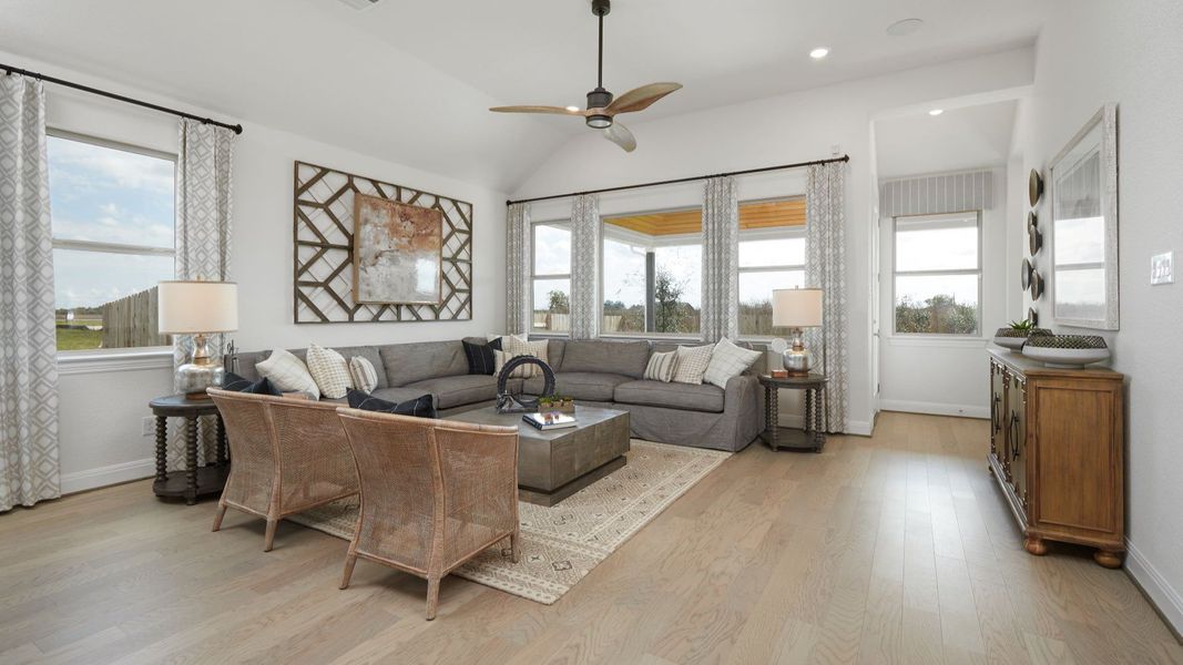 Representative furnished interior of a home built from the Mahogany by Brightland Homes in Sunterra, Katy (Image 6).