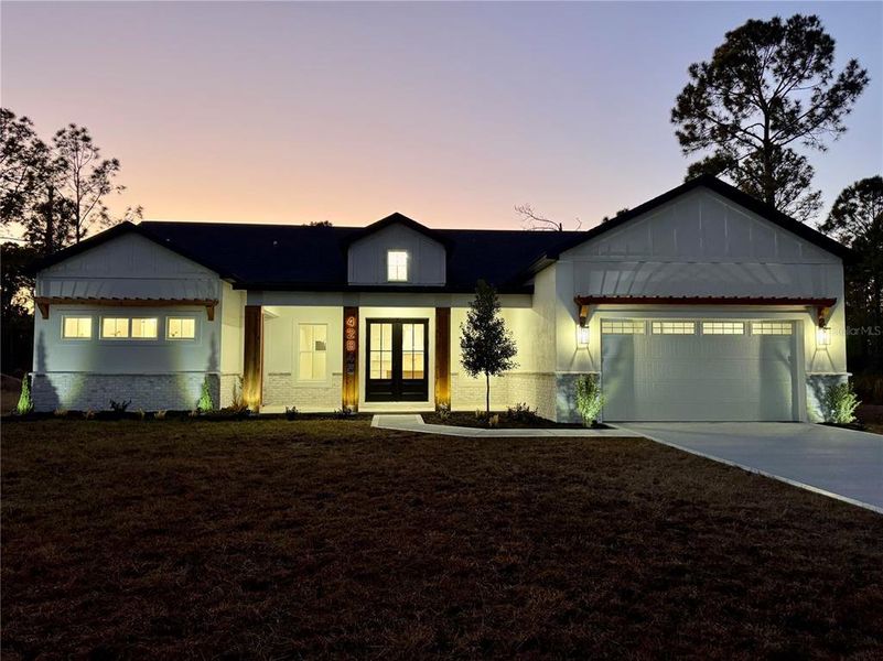 Front exterior of a new home in , Eustis, FL, highlighting curb appeal (Image 27). Front exterior of a new home in , Eustis, FL, highlighting curb appeal (Image 27).