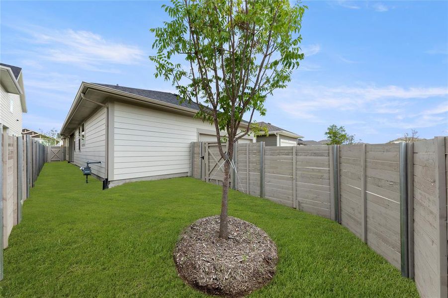 Front exterior of a new home in Carriage Collection at Painted Tree, McKinney, TX, highlighting curb appeal (Image 26). Front exterior of a new home in Carriage Collection at Painted Tree, McKinney, TX, highlighting curb appeal (Image 26).